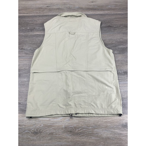 Columbia Titanium Vest Mens Small Khaki Travel Safari Fishing Utility Pockets - Picture 9 of 11